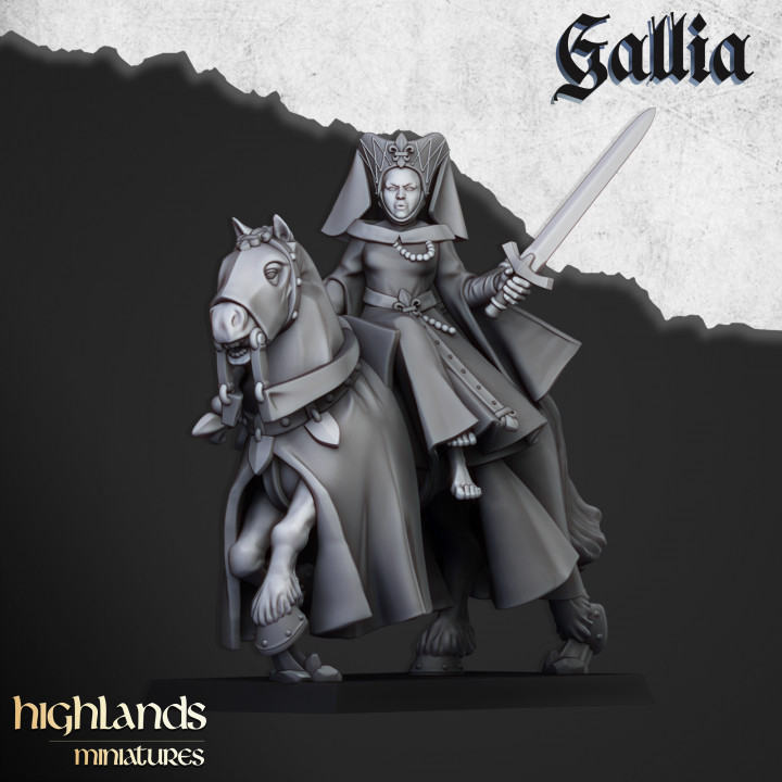 Damsel of Gallia on Horse - Image 1