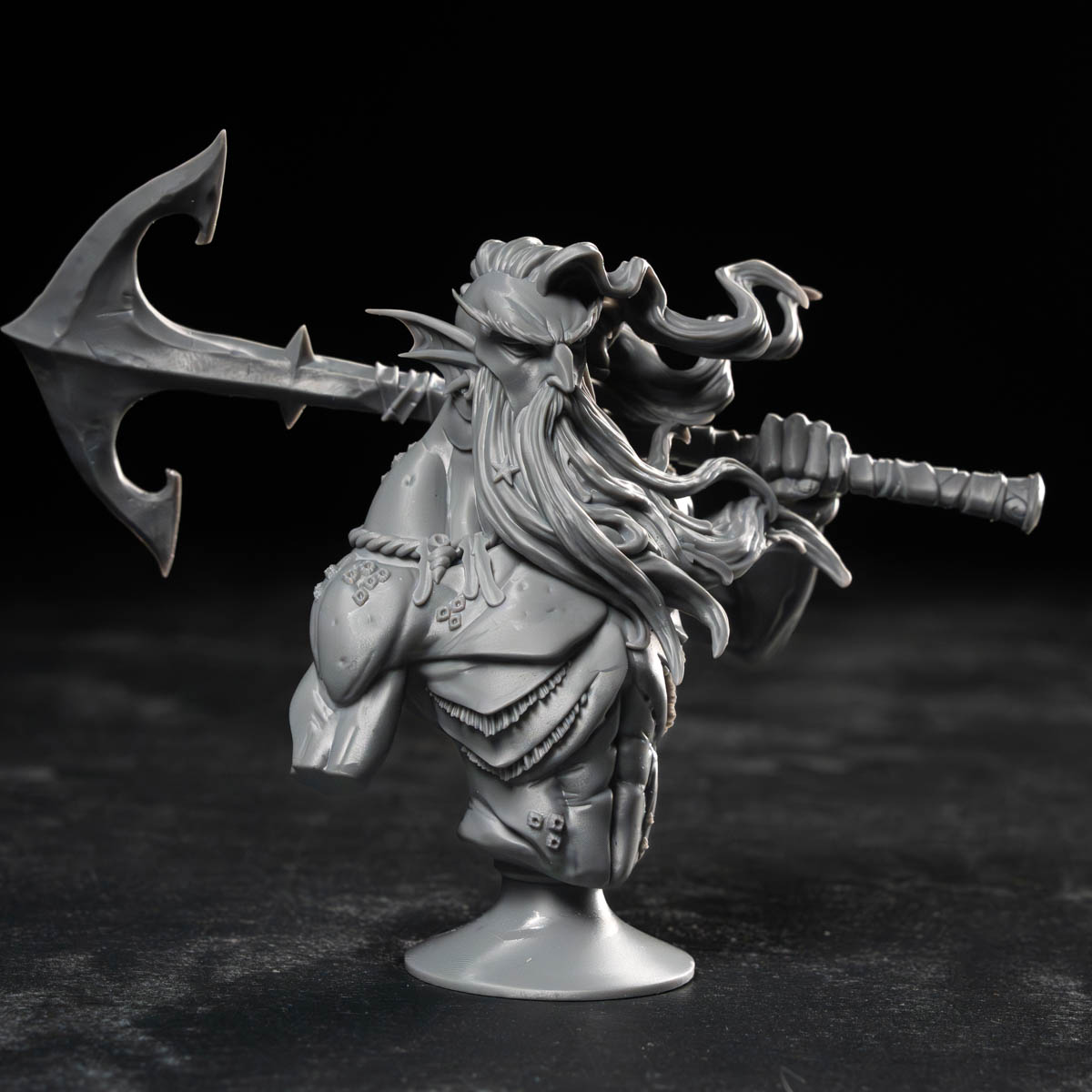 Aegiros the Sea Jotunn – Bust - Image 1